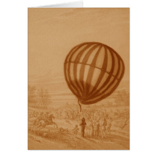 BA02285FAC01Z-First Manned Gas Balloon Flight Land