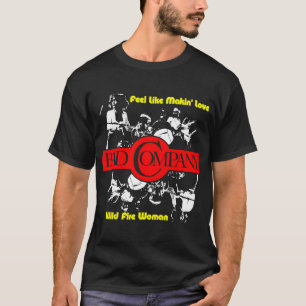 Ba.d Co.mpany Iconic Rock Artwork With Bold Powerf T-Shirt