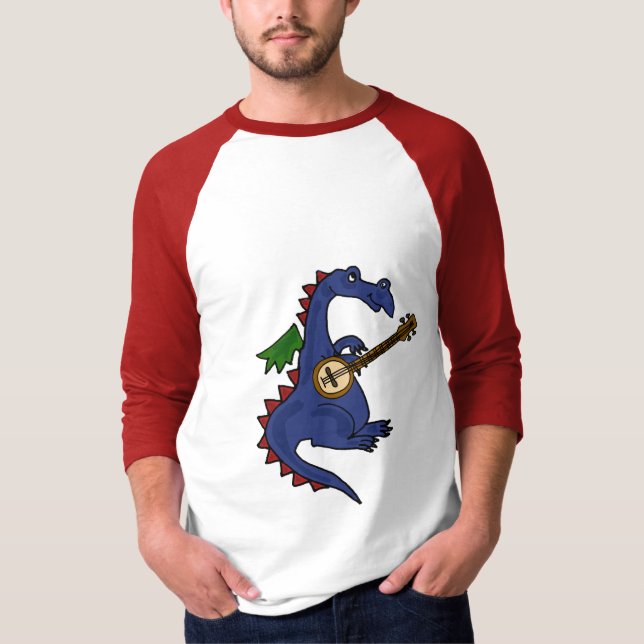 BA- Dragon Playing the Banjo T-shirt (Front)