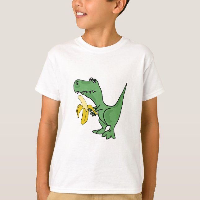 BA- T-Rex Eating a Banana T-shirt (Front)