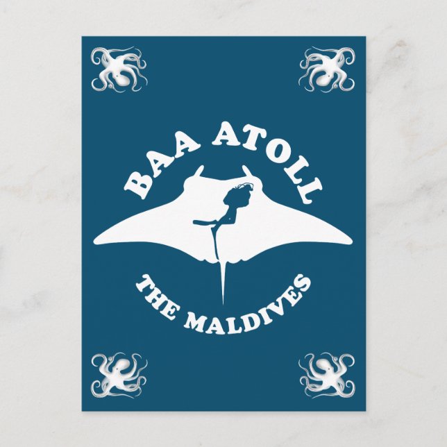 Baa Atoll Scuba Diving Postcard (Front)