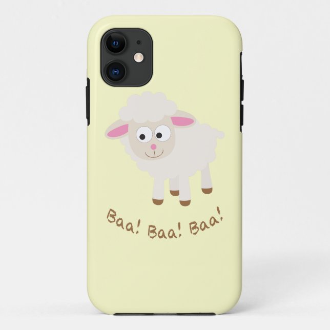 Baa! Baa! Baa! Cute Little Lamb Case-Mate iPhone Case (Back)