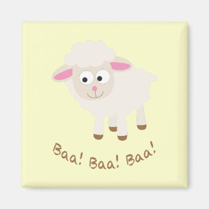 Baa! Baa! Baa! Cute Little Lamb Magnet
