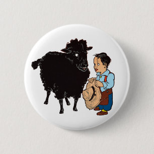 Baa Baa Black Sheep 6 Cm Round Badge