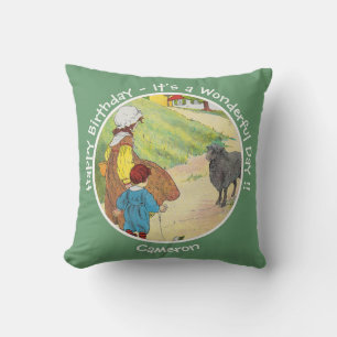 Baa, Baa, Black Sheep Birthday Party Collection Cushion