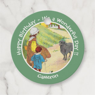 Baa, Baa, Black Sheep Birthday Party Collection Favour Tags