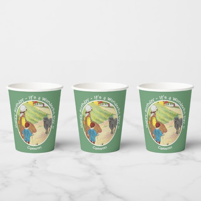 Baa, Baa, Black Sheep Birthday Party Collection Paper Cups (Multi)