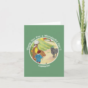 Baa, Baa, Black Sheep Birthday Party Collection Thank You Card