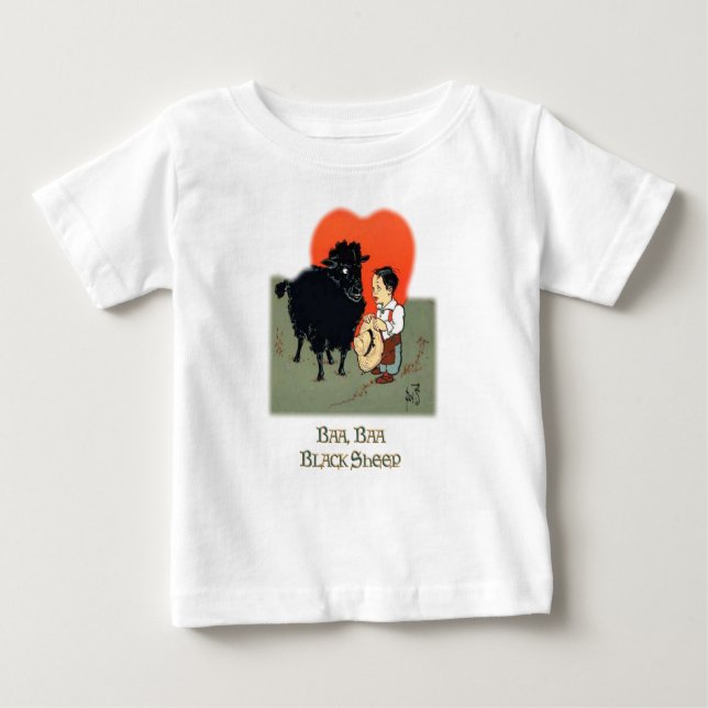 BAA BAA BLACK SHEEP - Nursery Rhymes for Toddlers Baby T-Shirt (Front)