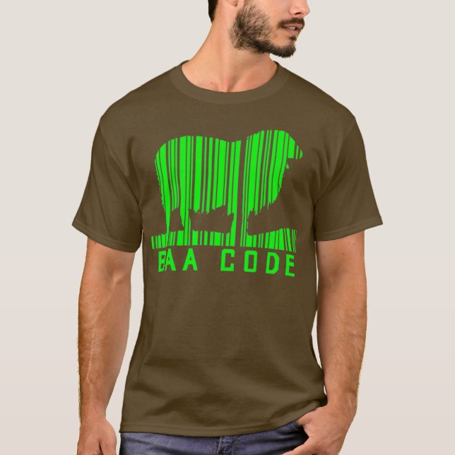Baa Code Barcode Sheep Lamb Farming Farm Farmer T-Shirt (Front)