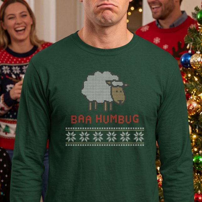 Baa Humbug Christmas Sheep T-Shirt (Creator Uploaded)
