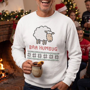 Baa Humbug Funny Sheep Holiday Party Sweatshirt