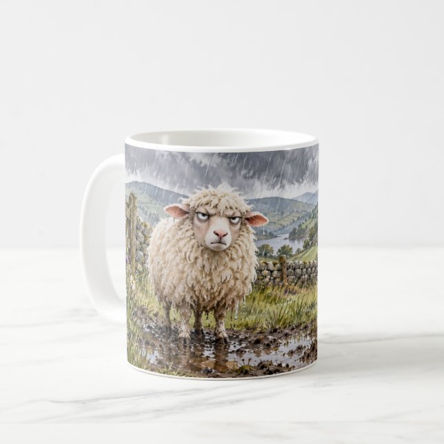 Baa Humbug Funny Sheep Mug (Front Left)
