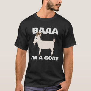 Baa I m A Goat Costume Animal  Halloween Party Goa T-Shirt
