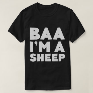 Baa I’m a Sheep Funny Text Design T-Shirt