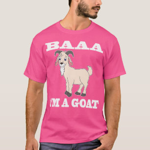 Baa I'M A Goat Animal Funny Halloween Party Goat T-Shirt