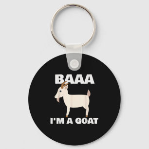 Baa I'm A Goat Costume Animal Funny Halloween Part Key Ring