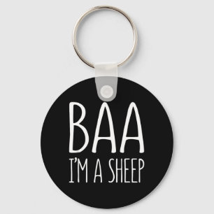 Baa Im A Sheep Shirt Men Women Kids Sheep Costume Key Ring