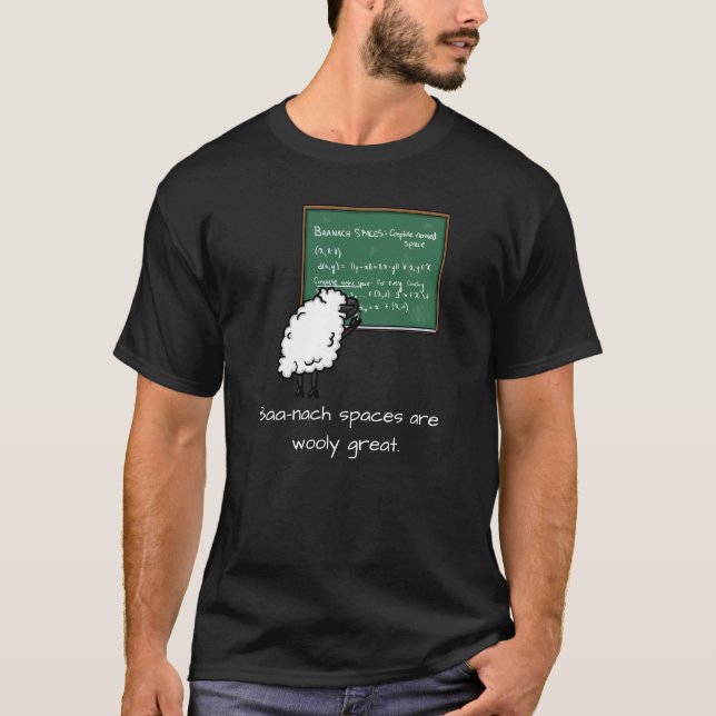 Baa-nach spaces are wooly great T-Shirt (Front)