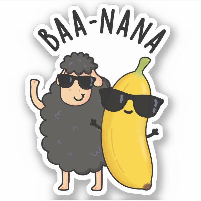Baa-nana Funny Banana Puns  (Front)