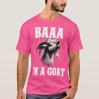 Baaa I'M A Goat Boys Funny Halloween Party Goat T-Shirt