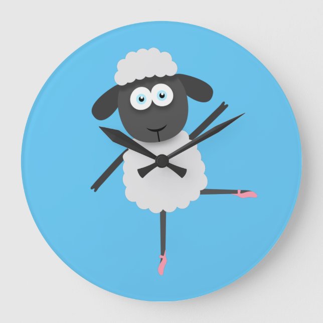 Baaa llerina large clock (Front)