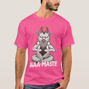 Baaa-Maste Goat Yoga Namaste Spiritual Meditating T-Shirt
