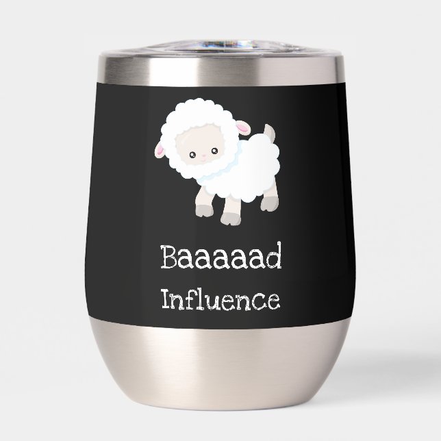Baaaad Influence Personalised Cute Lamb Sheep (Front)