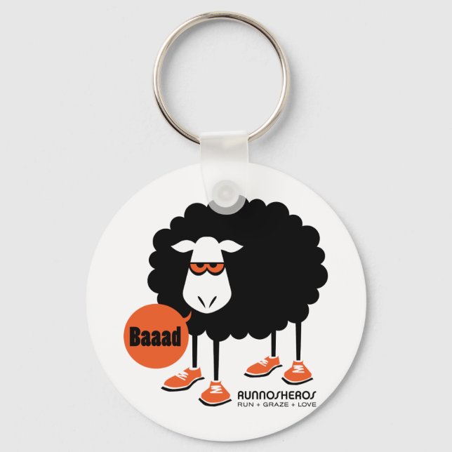 Baaad Black Sheep Key Ring (Front)