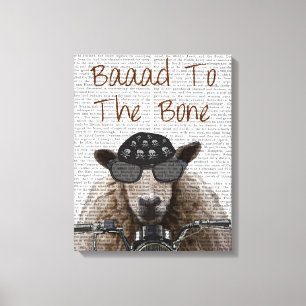 Baaad To the Bone Canvas Print