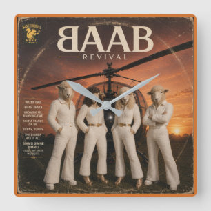 BAAB: a Parody Square Wall Clock