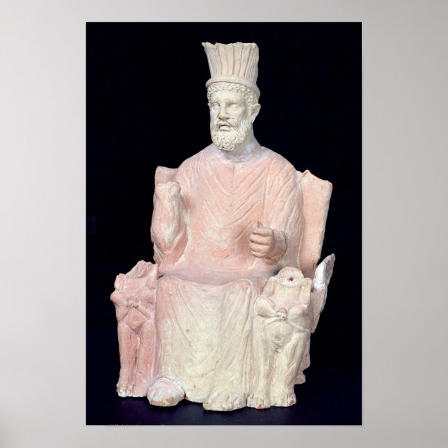 Baal Hammon seated on his throne Poster (Front)