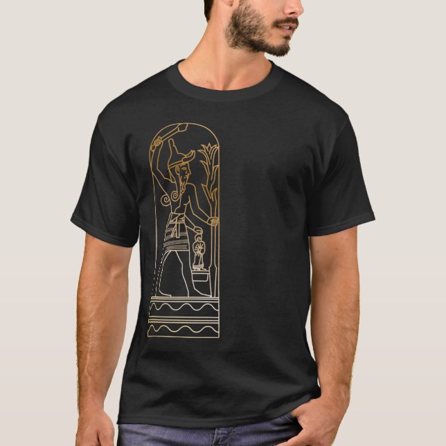 Ba'al or Baal - Sumerian's King of Gods T-Shirt (Front)