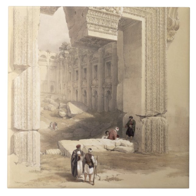 Baalbec, May 7th 1839, plate 81 from Volume II of Tile (Front)