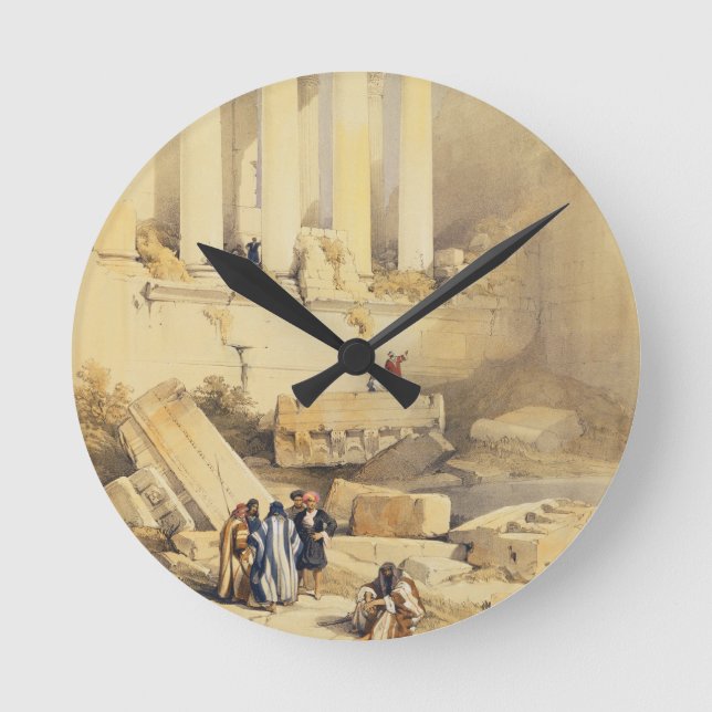 Baalbec, plate 79 from Volume II of 'The Holy Land Round Clock (Front)