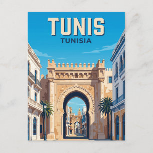 Bab Bhar Tunisia Postcard