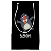 Bab-foon Funny Buffoon Baboon Pun Dark BG