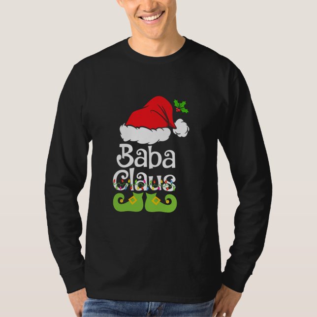 Baba Claus Shirt Family Matching Baba Claus (Front)