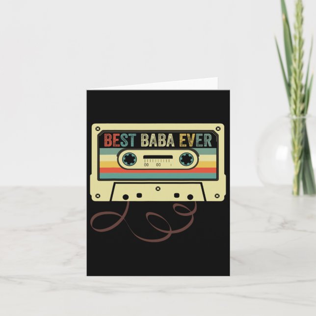 Baba Ever Grandpa Father's Day Fanny Dad  Card (Front)