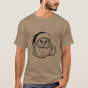 Baba funny Santa face Christmas Hipster T-Shirt