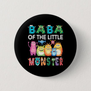 Baba Of The Little Monster Kids 1st Birthday Party 6 Cm Round Badge