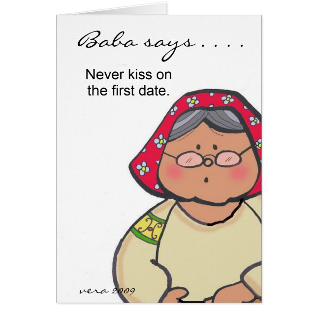 Baba Says... to Personalise by Vera Trembach (Front)