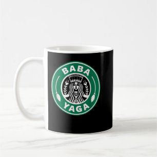 BABA YAGA Coffee Brewing Slavic Witch Halloween Po Mug