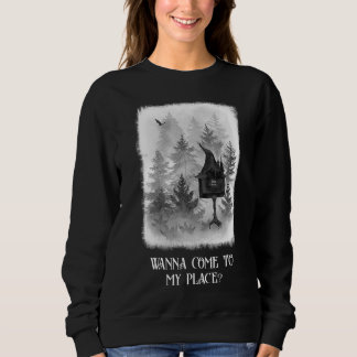 Baba Yaga's Hut Spooky Halloween Sweatshirt