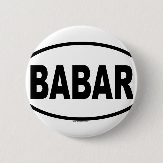BABAR 6 CM ROUND BADGE