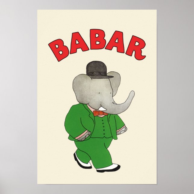 Babar the elephant poster (Front)