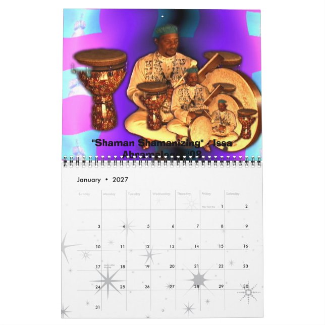 Baba's Dream Drum 2009 Calendar (Jan 2027)