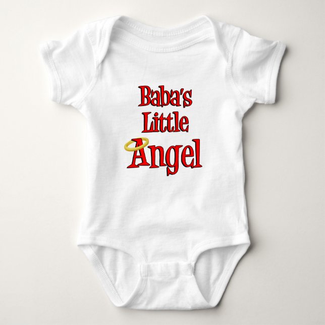 Baba's Little Angel Baby Bodysuit (Front)