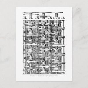 Babbage Difference Engine Postcard