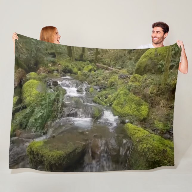BABBLING BROOK FLEECE BLANKET (In Situ)